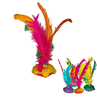 Kit com Petecas Penas Coloridas Escola Lembrancinha Prenda Festas e Eventos 10/20/30/40 Un em Oferta na Shopee