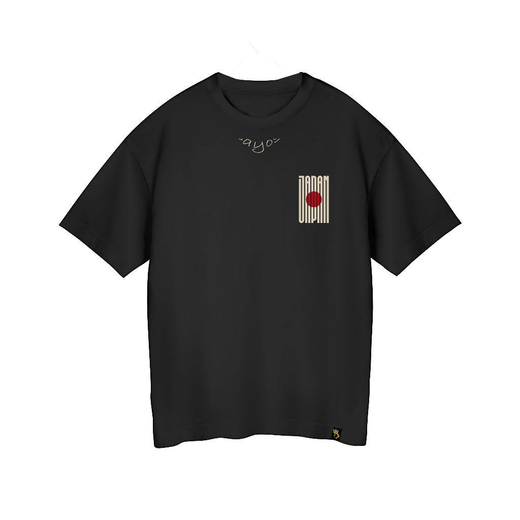 Camiseta Camisa Oversized Blusa Masculina Algodão Bandeira Japao Toquio Tokio Street Swag USA