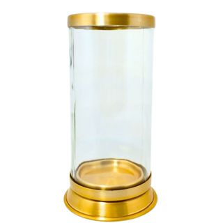 Porta Vela Castiçal e Suporte de Vidro para Vela de 7 Dias Dourado Antichamas em Oferta na Shopee