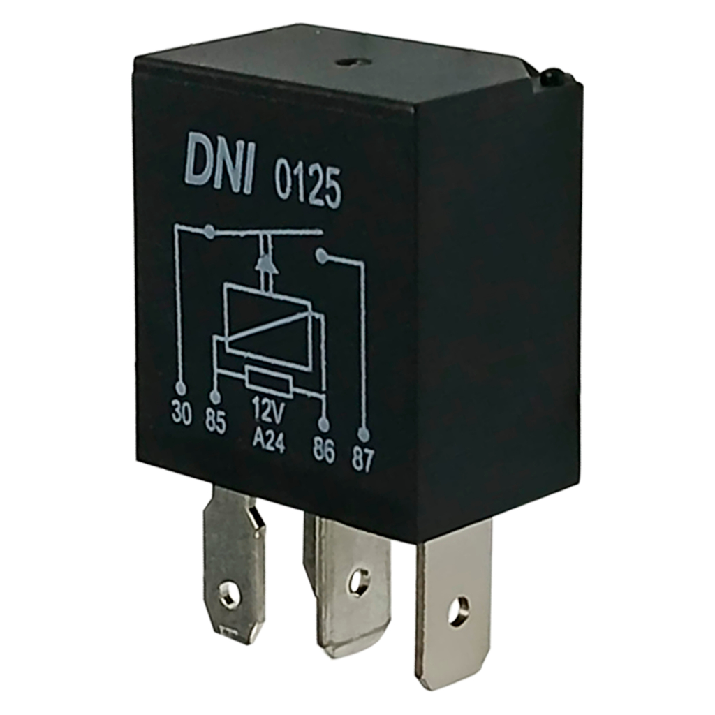 Mini Rele Auxiliar 12v 40a Com 4 Pinos 12v Com Resistor Dni0125 em Oferta na Shopee