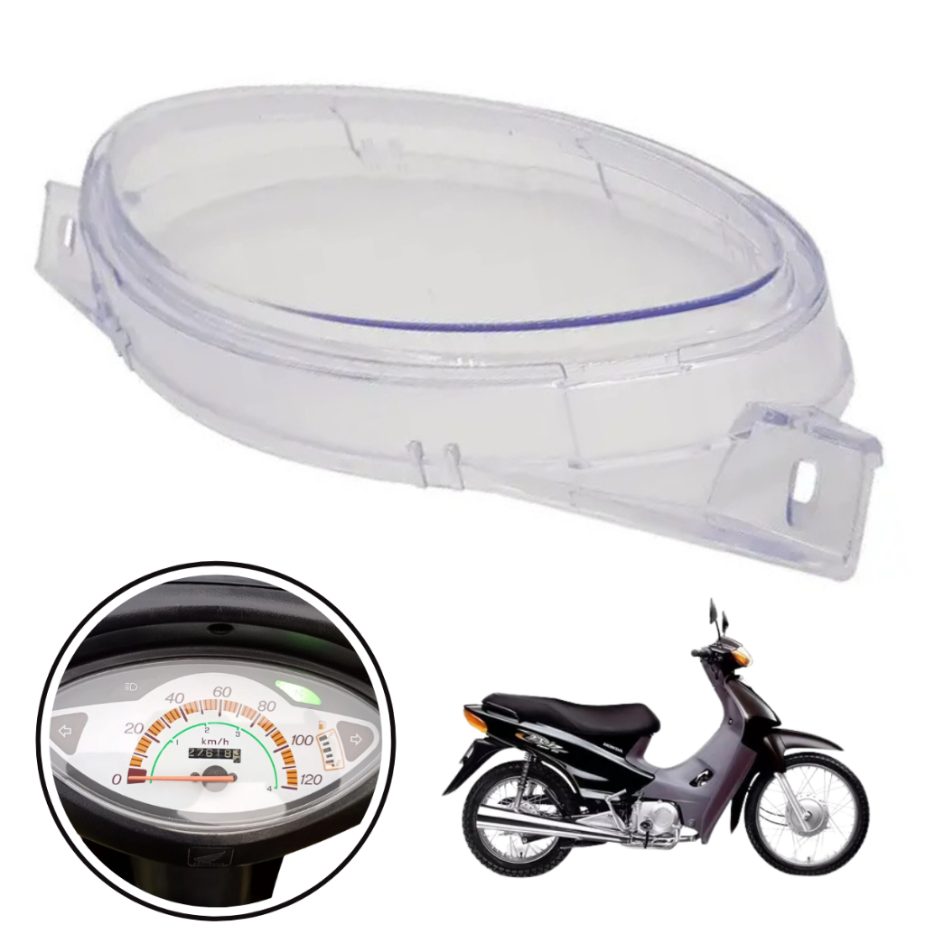 LENTE DO PAINEL VELOCIMETRO CARCAÇA VISOR HONDA C100 BIZ 100 1998 ATÉ 2005