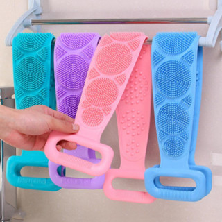 Esponja Estilo Faixa Lavar Esfregar Esfoliar Massagear Costas Silicone em Oferta na Shopee