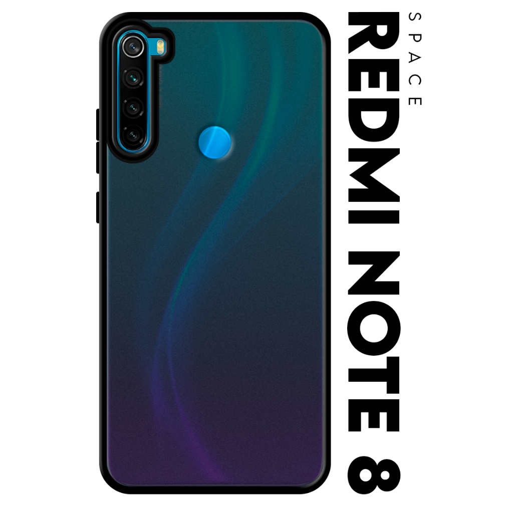Case Capinha Case Anti Impacto Space Acrílico Fumê Protetora para Xiaomi Redmi Note 8 2021 tela 6.3 pol.