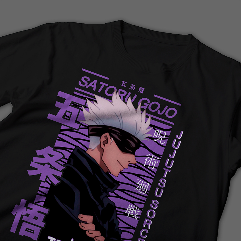Camisa Gojo Satoru Anime Camiseta Gojo Personagem Jujutsu Kaisen Anime Camiseta Unissex