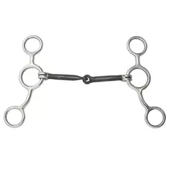 Freio Para Cavalo Levantador Bolinha Liso Inox
