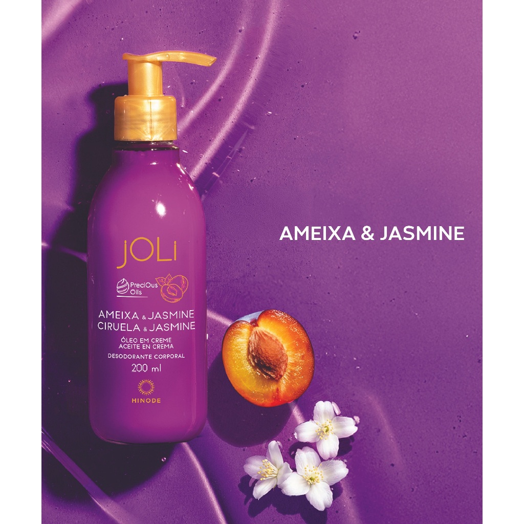 Óleo em creme Joli Ameixa e Jasmine 200ml