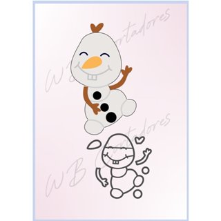 cortador olaf 6,5cm frozen em Oferta na Shopee