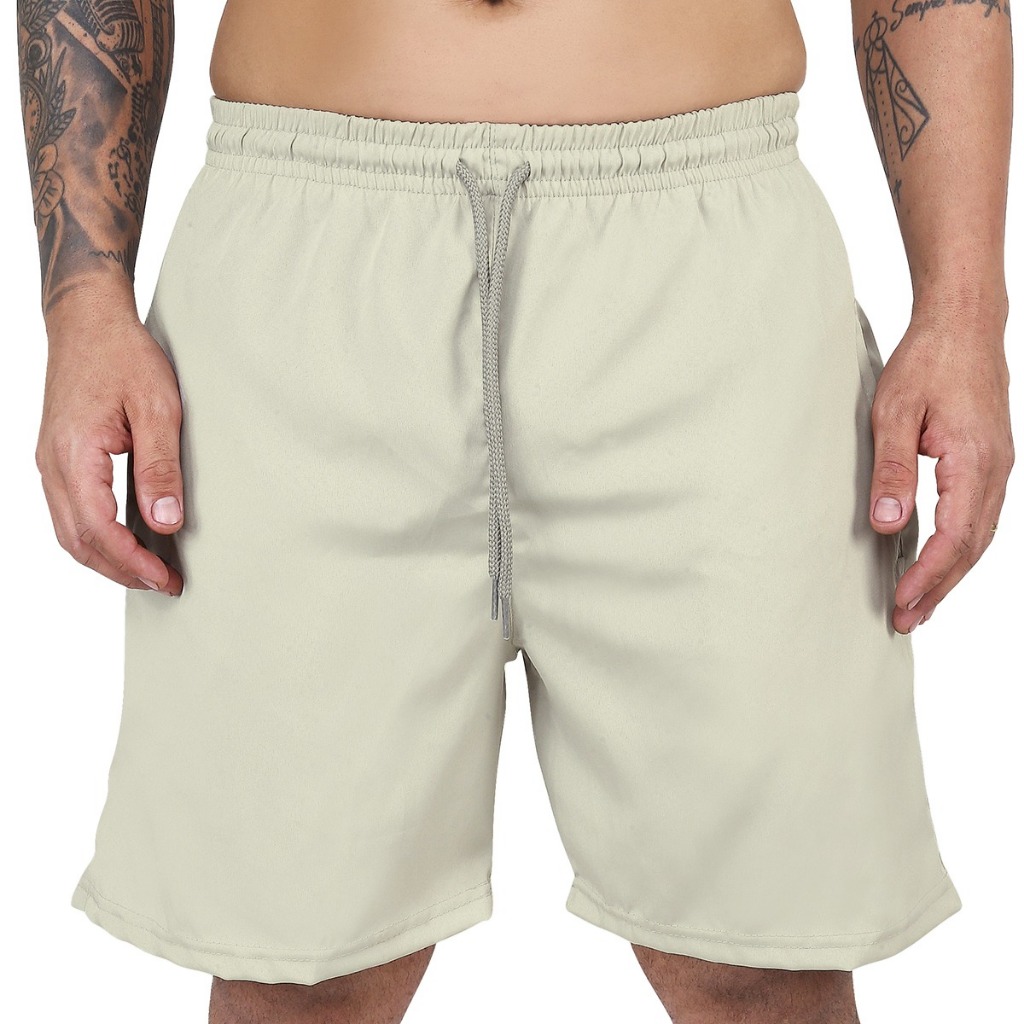 Short Tactel Masculino Praia Mauricinho Elastano Bermuda Treino Academia Corrida Secagem Rápida Envio Imediato