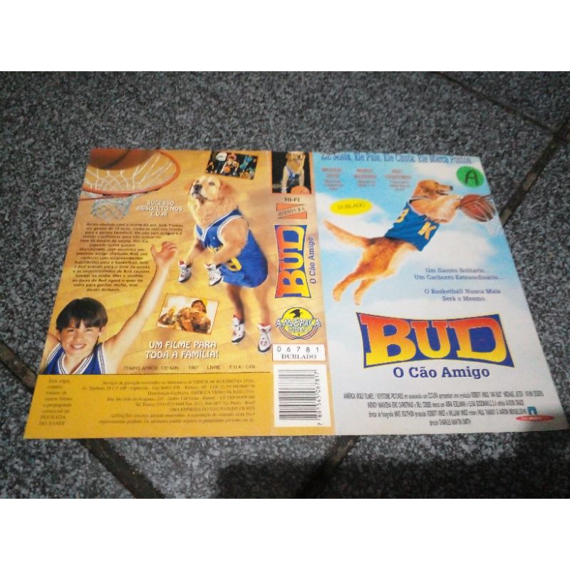 Encarte VHS Bud O cão amigo ( NÃO CONTÉM A FITA)