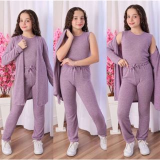 Conjunto Infantil Lanzinha 3 peças Juvenil e Infantil ( 4 ao 16 anos ) Outono e Inverno em Oferta na Shopee