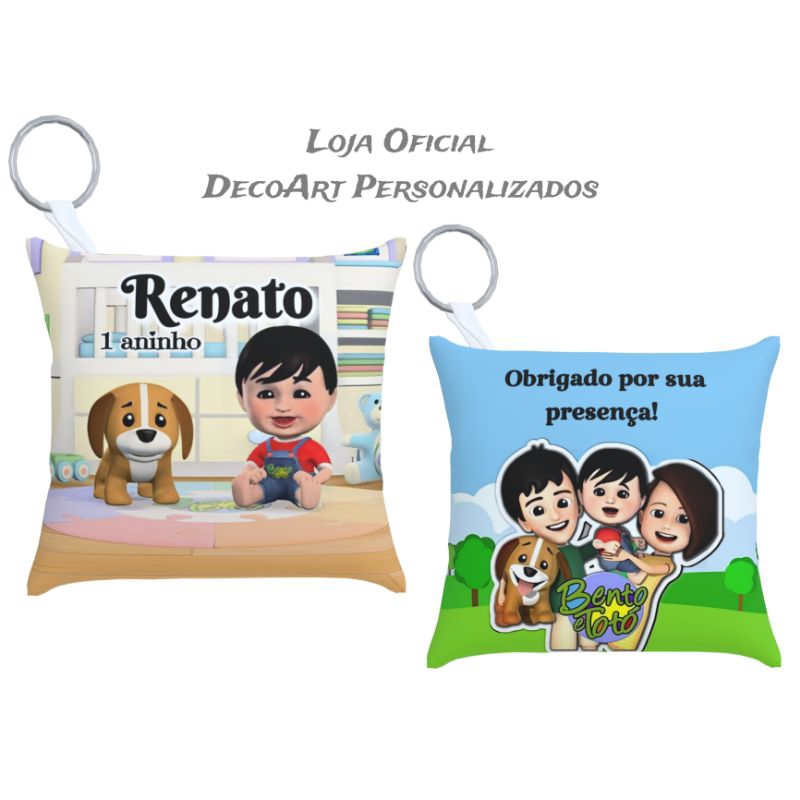 30 ou 50 Almochaveiros lembrancinhas Bento e totó Personalizados bento e toto aniversário