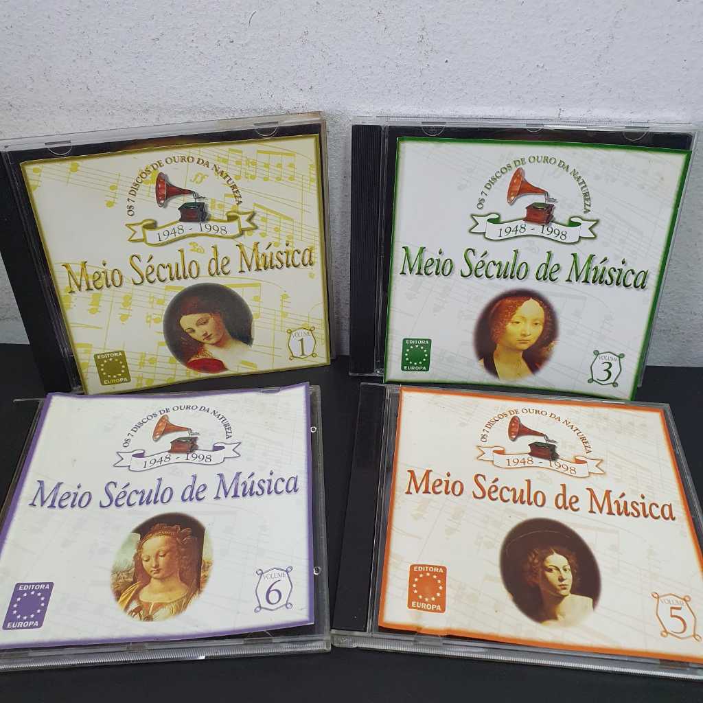 Kit 4 CDs Meio Século de Música - Louis Armstrong Platters BJ Thomas Ray Charles Tom Jones
