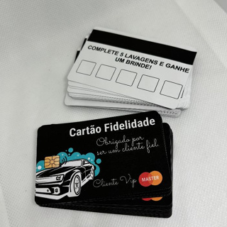 🏆 Kit 50 Cartões de Fidelidade - Black 🖤💳 em Oferta na Shopee