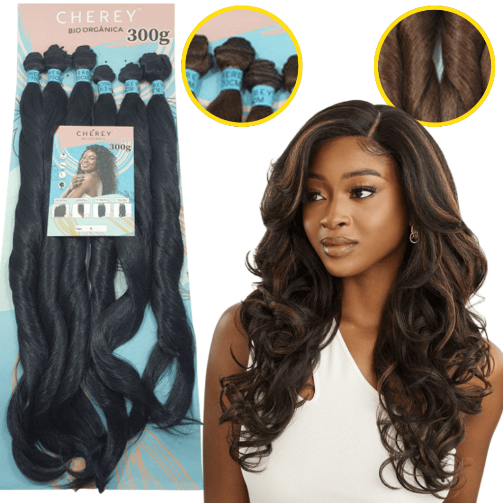 Cabelo Cacheado Perla Cherey Orgânico 300g Envio Rápido