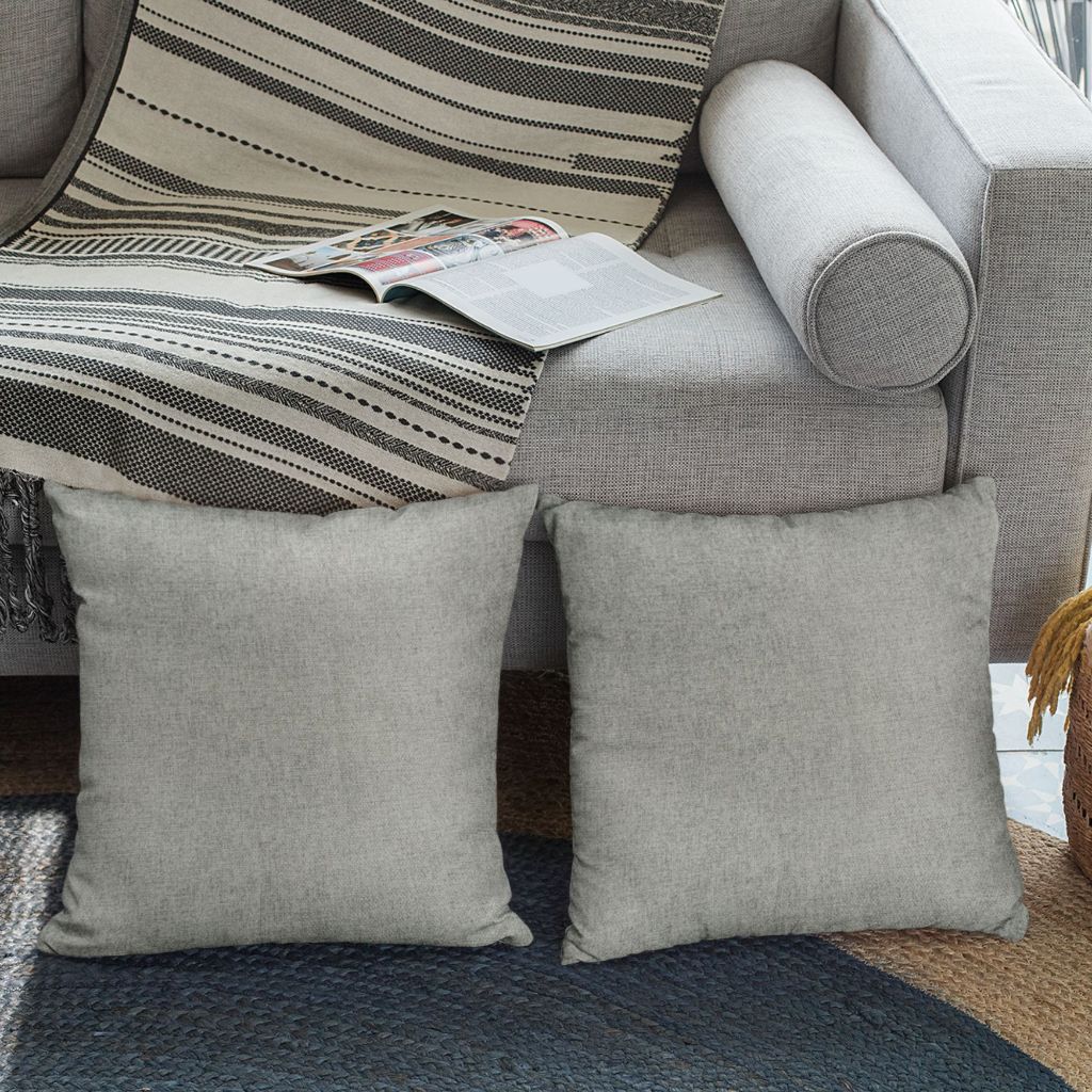Kit 2 Almofadas Cheias Decorativas 45x45cm com Zíper Invisível Linho Estampado Várias Cores em Oferta na Shopee