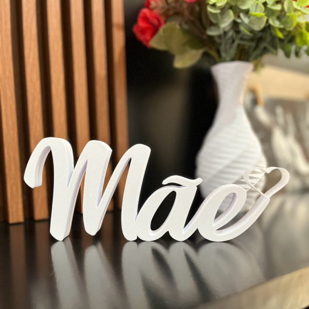 Letreiro Decorativo Palavra Mãe 3D Enfeite Decoração Mesa Posta Presente Criativo Dia das Mães em Oferta na Shopee