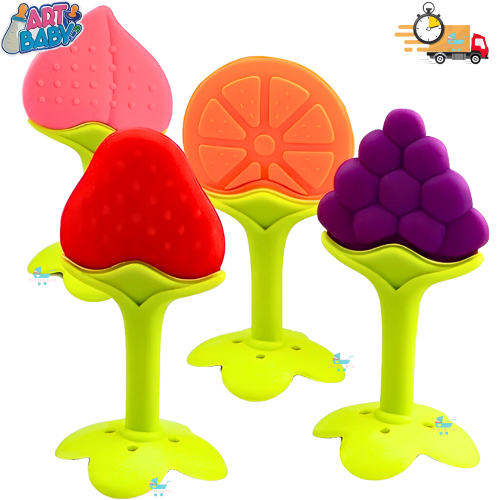 Mordedor De Frutas Para Bebês Silicone Acalmar O Recém-Nascido Brinquedo De Mastigar