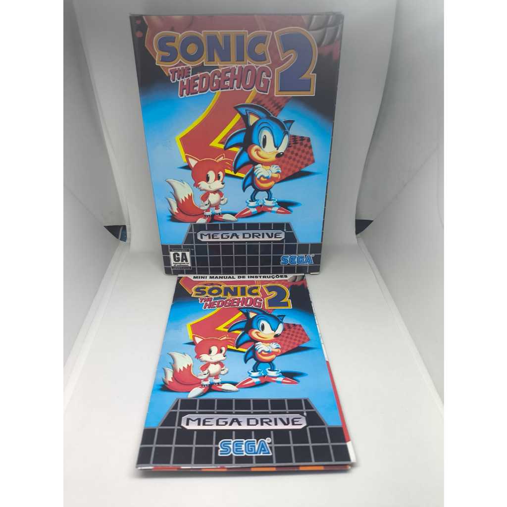 Caixa de Jogos para Mega Drive - Inclui Berço e Mini Manual Poster