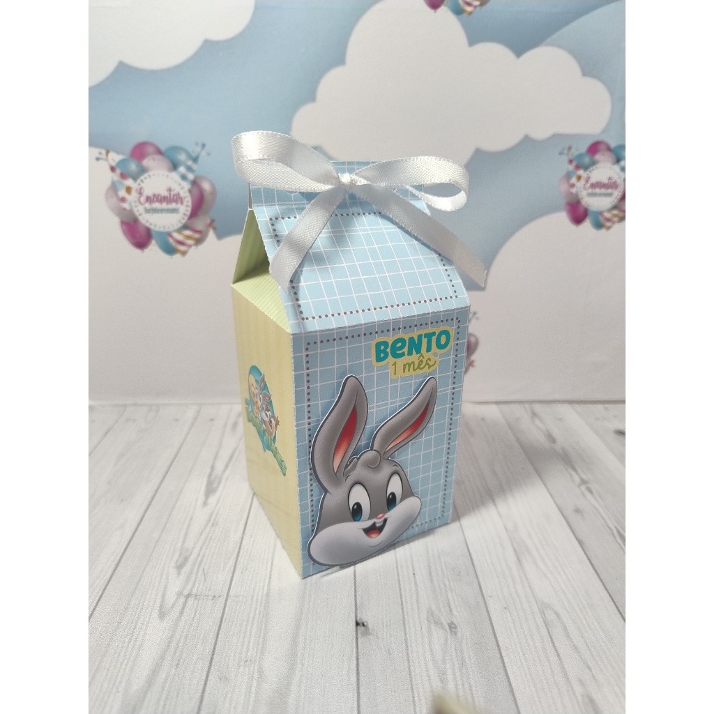 10 Caixas Milk Aplique 3D | Baby Looney Tuness | Papelaria para festa infantil | Lembrancinha Personalizada Aniversário