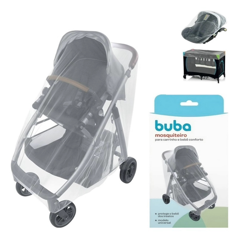 Mosqueteiro para Carrinho e Bebê Conforto, Anti-Mosquisto e Pernilongos - Buba