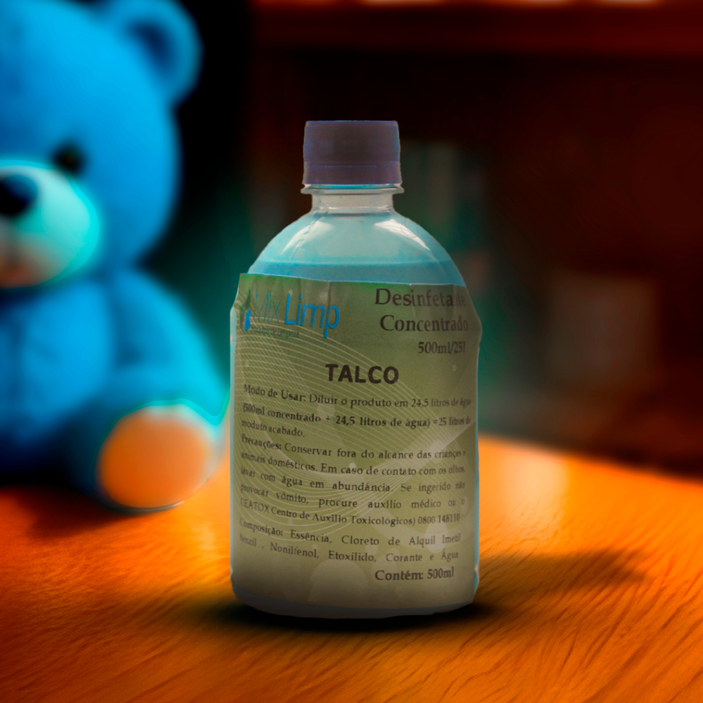 DESINFETANTE CONCENTRADO 500ML FAZ 25L TALCO em Oferta na Shopee
