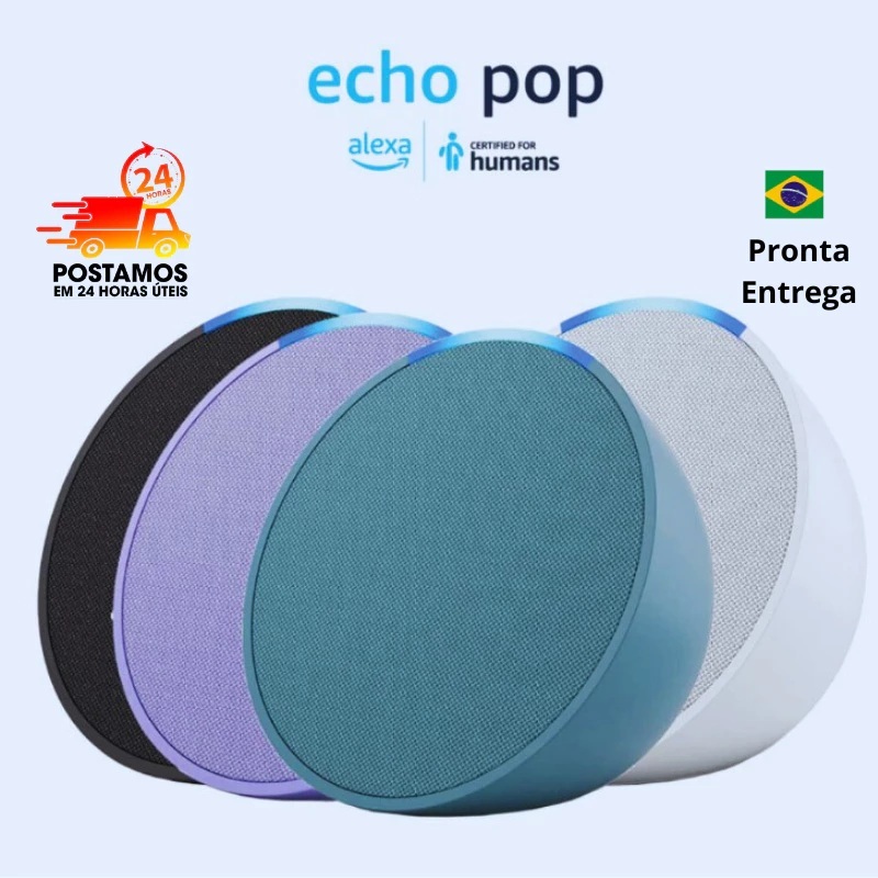 Amazon Alexa Echo Pop Assistente Virtual Smart Speaker Original em Oferta na Shopee