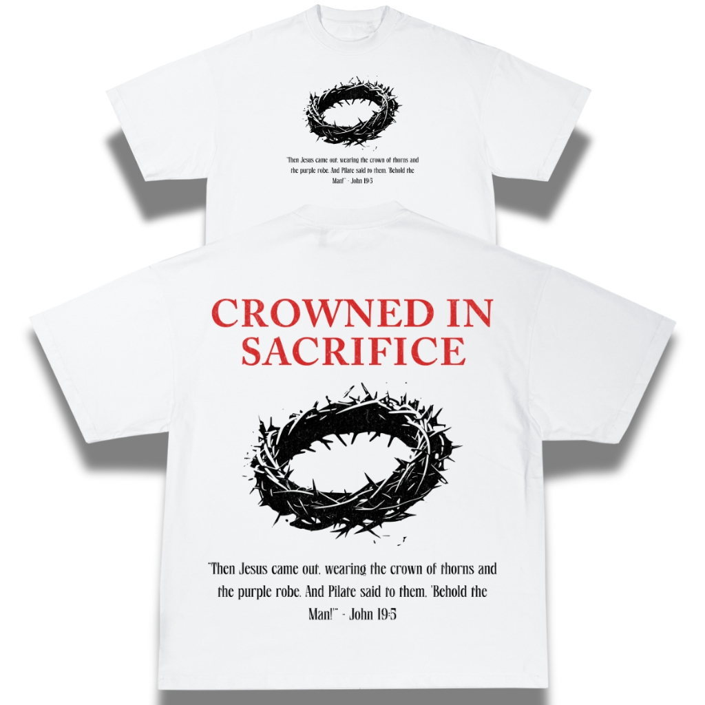 Ripfire Camiseta Masculina Algodao Oversized Streetwear Camisa Unissex Crowned In Sacrifice