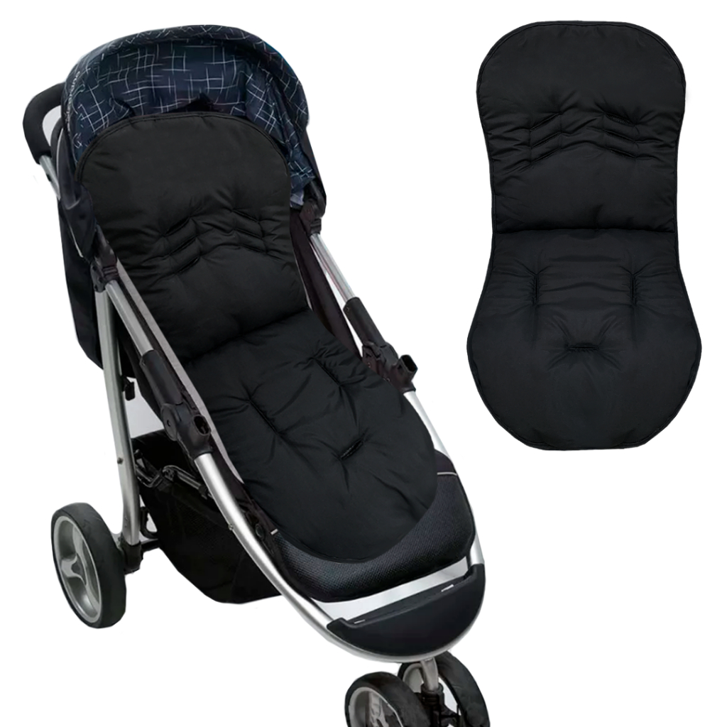 Colchonete Universal para Carrinho de Bebê + Protetores de Cinto | Conforto e Segurança