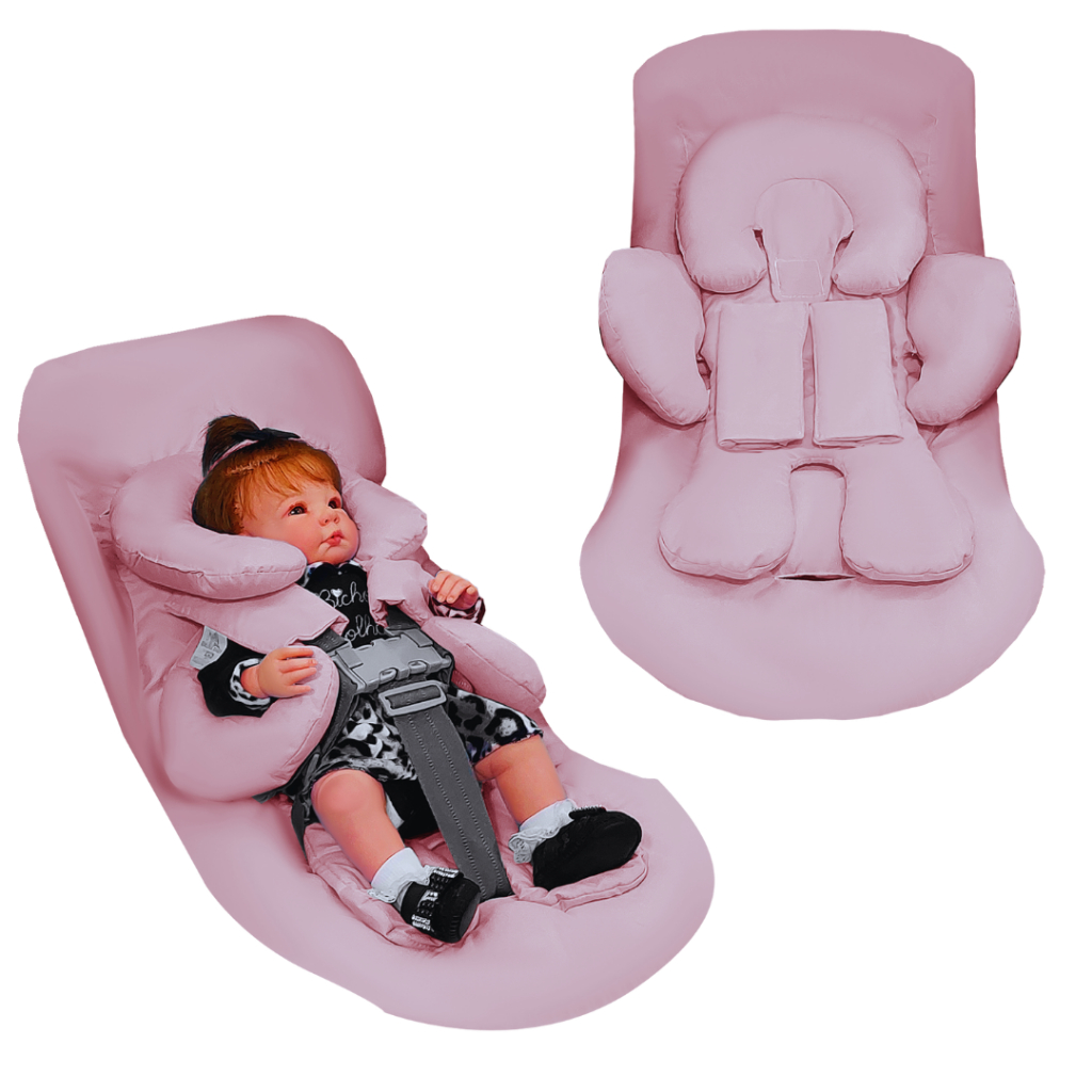 Colchonete Universal Carrinho de Bebê + Protetores de Cinto + Apoio Redutor | Conforto e Segurança