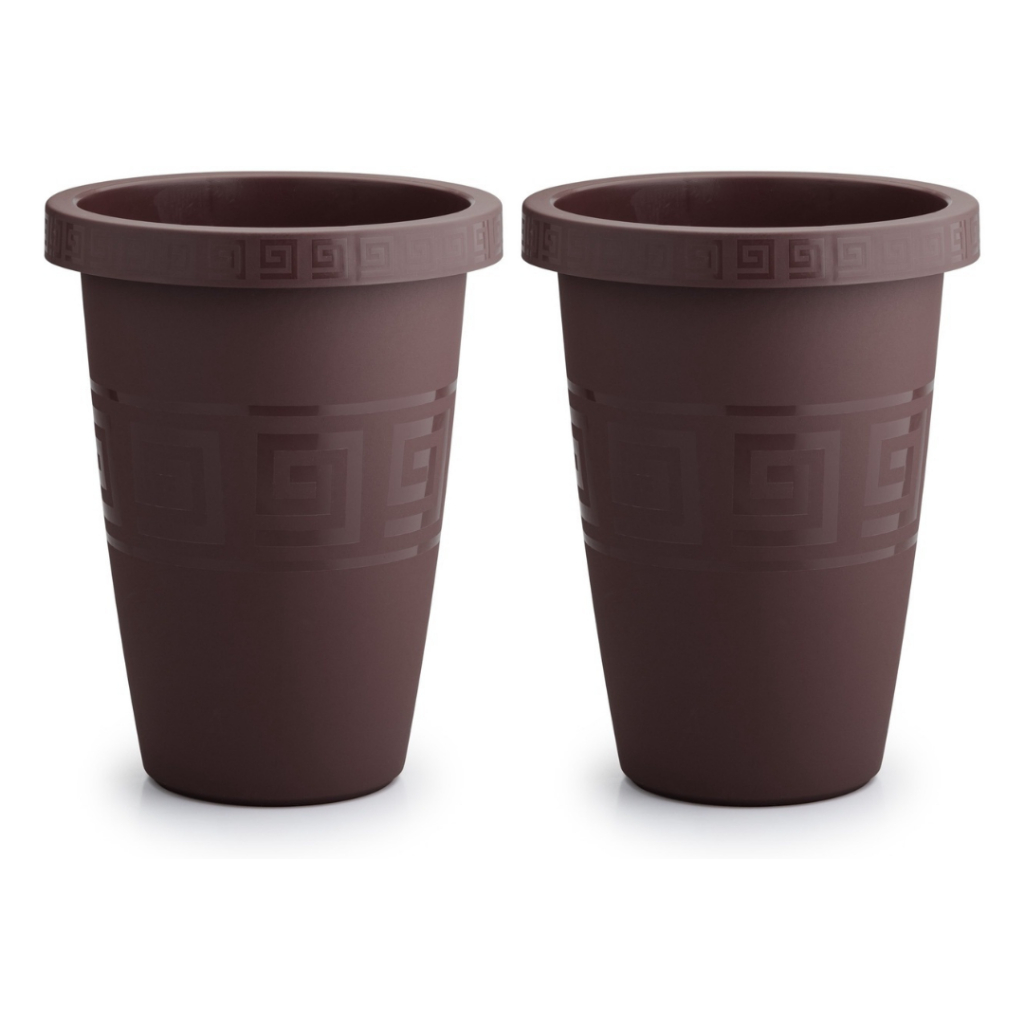 Kit 2 Vasos Redondos Coluna 32 Litros Reforçado Decorativo Jardim Para Plantas e Decoração em Oferta na Shopee