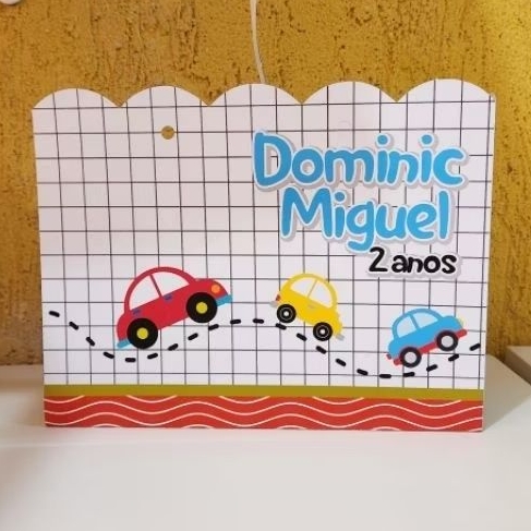 Sacolinha Personalizada Carrinhos lembrancinha aniversário guloseimas surpresa