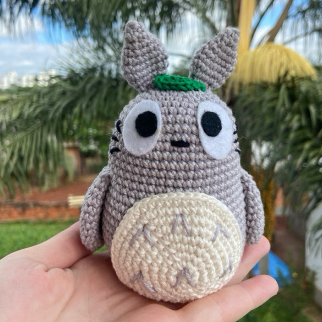Amigurumi Totoro personalizado Studio Ghibli Meu amigo Totoro