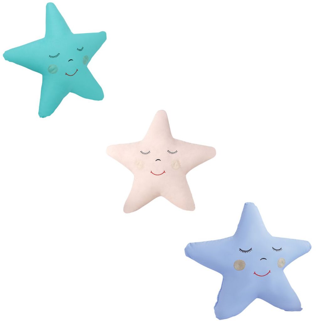 Almofada Decorativa Enfeite Infantil 100% Algodão - Estrela em Oferta na Shopee
