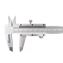 Paquímetro Metálico Analógico Cortag 150mm/6" Com Estojo Indústria Mecânica Marcenaria PAC94