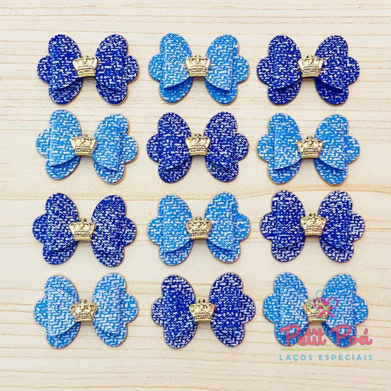 ADESIVO PET LAÇO JEANS - BANHO E TOSA (12 UNIDADES)