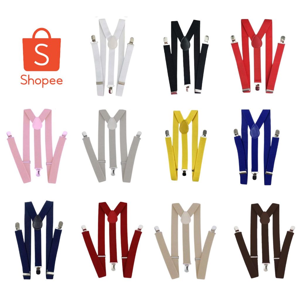Suspensório Unissex Ajustável Masculino Feminino Várias Cores