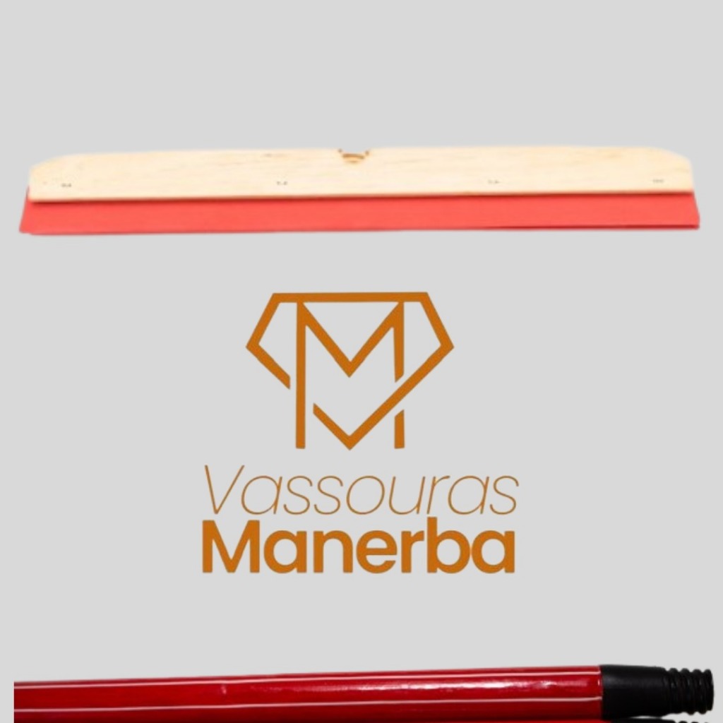1 RODO MADEIRA 40 CM COM CABO PLÁSTIFICADO (RODO, VASSOURA, CABO, LIMPEZA)