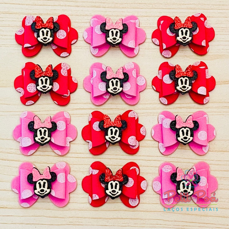 ADESIVO PET LAÇO RATINHA POÁ - BANHO E TOSA (12 UNIDADES)