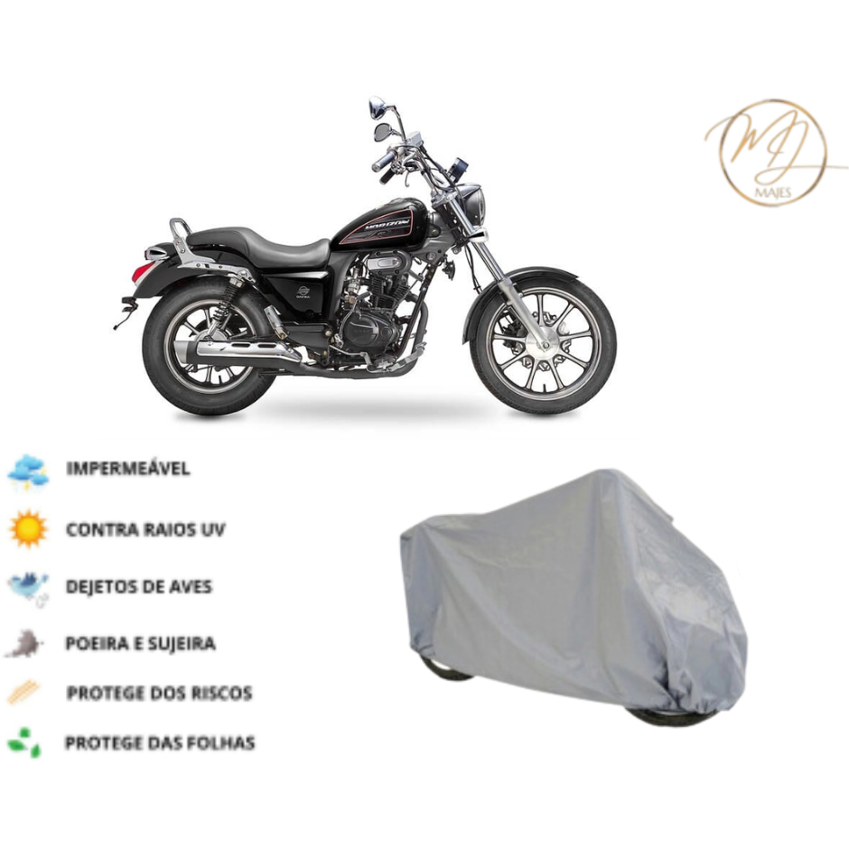 Capa para cobrir moto DAFRA HORIZON 150  100% FORRADA Premium Bezz – Resistência e Durabilidade