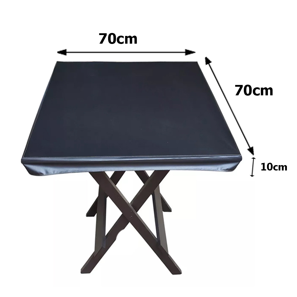 Capa para 5 Mesas Quadradas de Bar Pretas  70cm x 70cm - Promocional