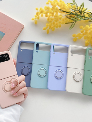 Capa zflip7 protetora Z Flip 3 4 5 6 7 com suporte de anel Tlelfone capa rígida à prova de choque Samsung New em Oferta na Shopee