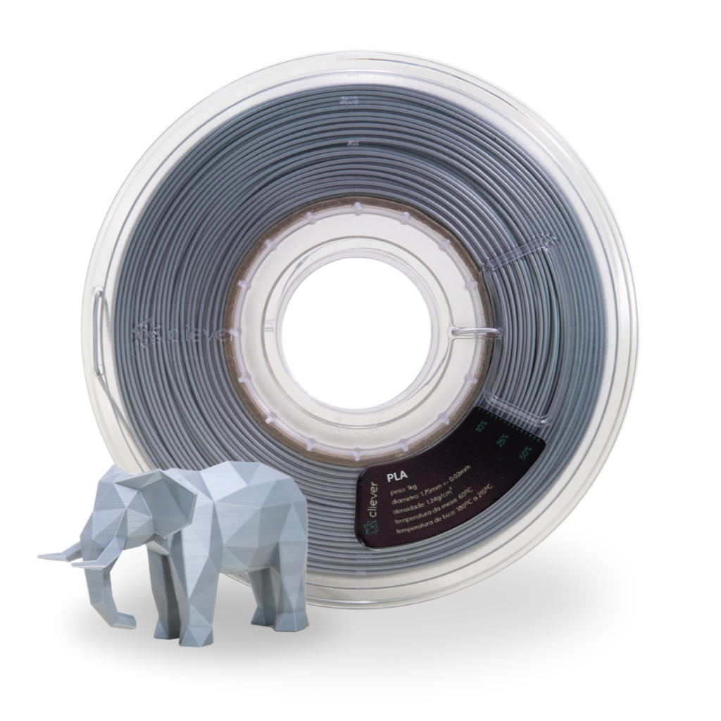 PLA Alumínio Premium | 1,75mm | 1 Kg | Cliever