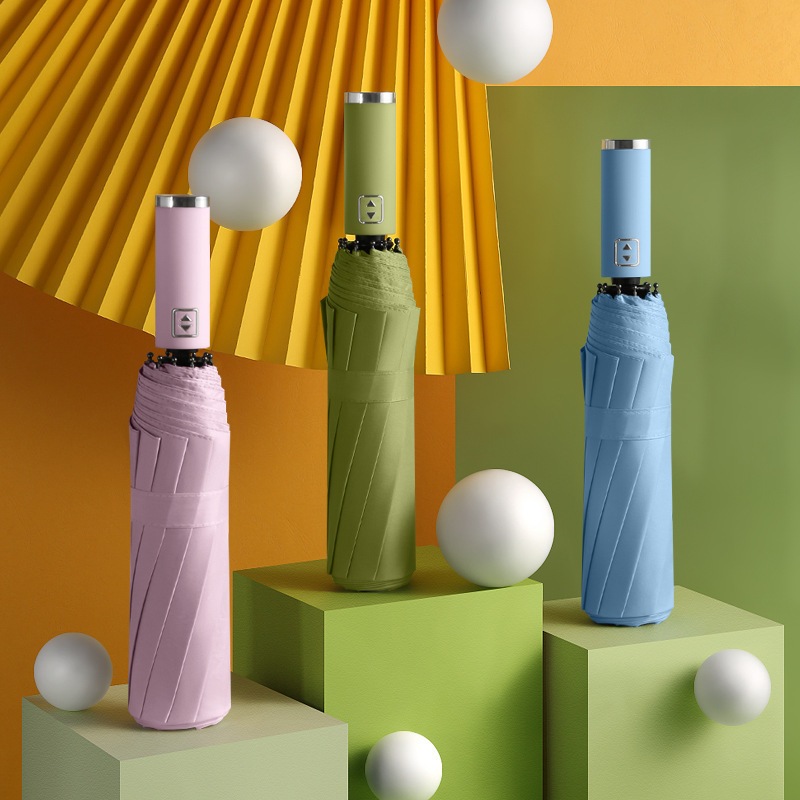 Guarda-chuva guarda-chuva dobrável totalmente automático protetor solar guarda-chuva guarda-sol em Oferta na Shopee