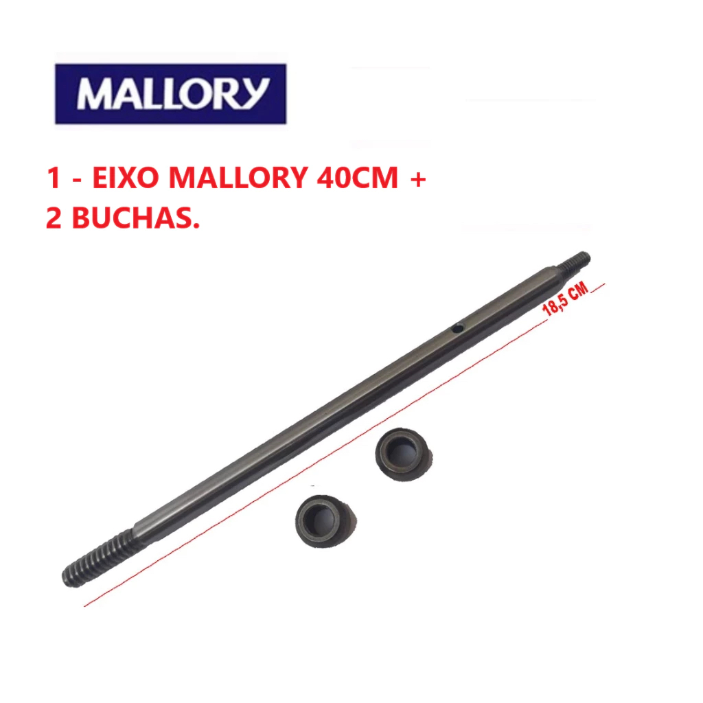 EIXO E BUCHAS VENTILADOR MALLORY TURBO SILÊNCIO 40cm