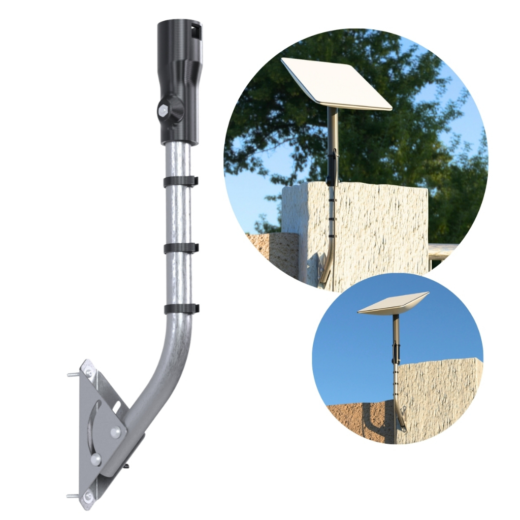 Suporte de Parede Articulado Compatível com Antena de Internet Starlink 2ª Geração