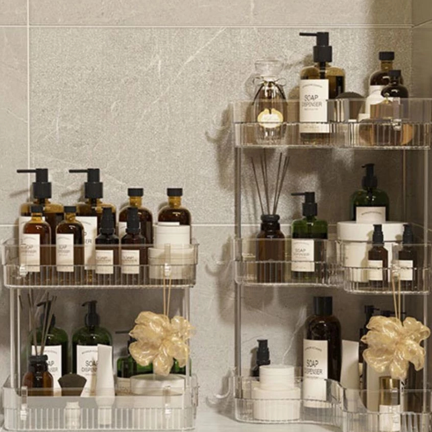 Prateleira Organizadora 2 Andares Para Maquiagem Perfumes Multiuso Acrílico Transparente em Oferta na Shopee