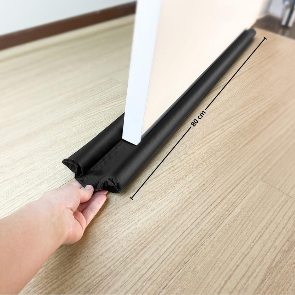 Protetor Veda Porta Duplo Rolinho Impermeável Ajustável Proteção Contra Poeira e Insetos - Home & Living