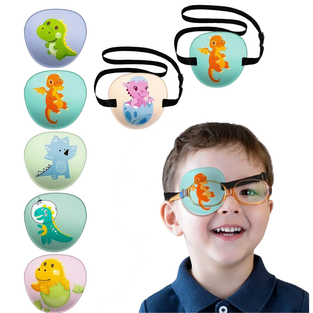 Oclusor Tampão Estrabismo Ambliopia Tapa Olho Preguiçoso em Oferta na Shopee