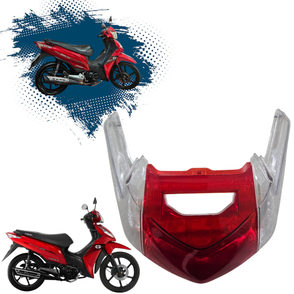 Lente Lanterna Traseira Traxx SKY Plus