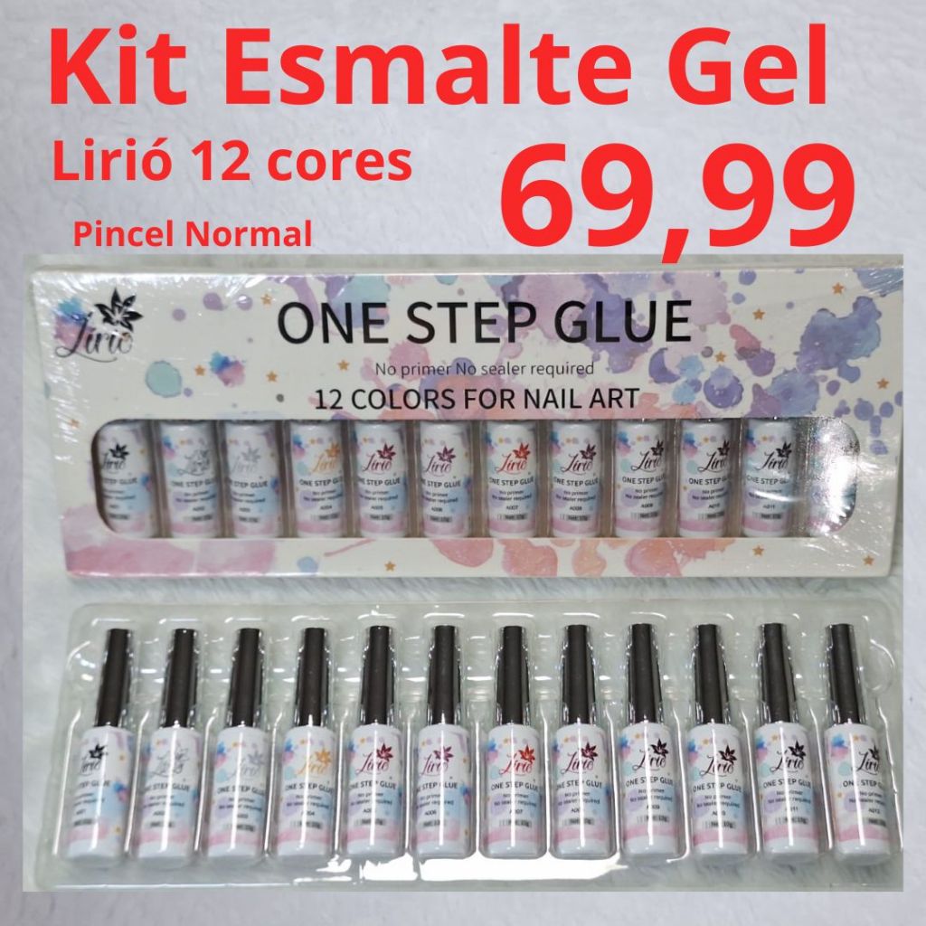 Esmalte em Gel XED /  Lirió Kit com 36 e 48 un Uv  NÃO PRECISA DE PRIME E SELANTE P/ FINALIZAR Lindas